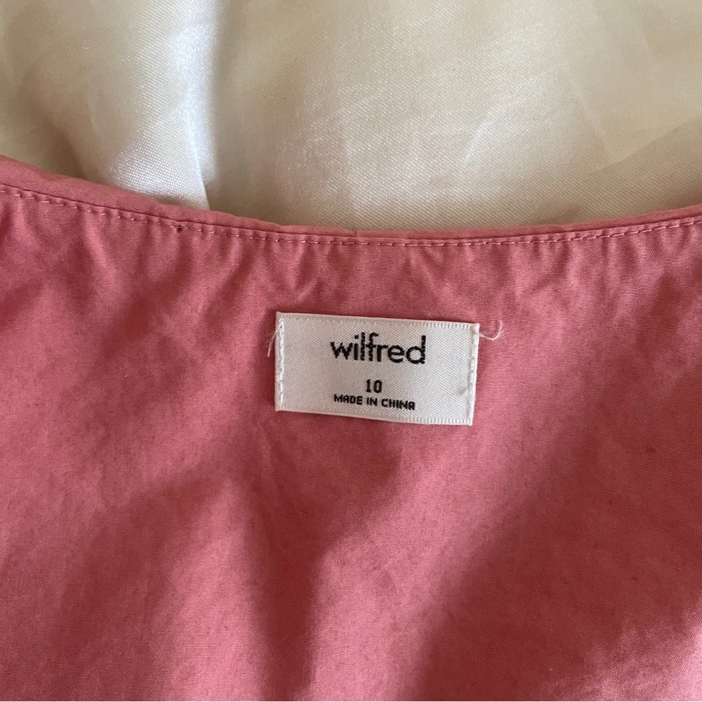 aritzia wilfred sandrine rose cropped ruffle sleeveless top medium large - Picture 4 of 8